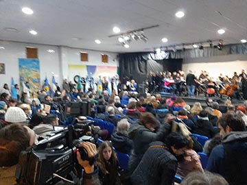 El acto oficial fue en la Casa de la Cultura de avda 3 y 141