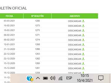 Boletin Oficial del Municipio: a este lunes 12 a las 8.00 aun no hay publicacion oficial