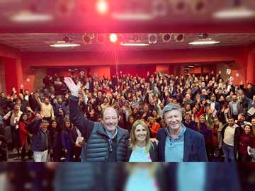 Ernesto Sanz, Marina Sanchez Herrero y Gustavo Mena en el cierre de la actividad