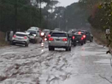 La ltima lluvi torn intransitable los accesos al Sur de Gesell. JUNTOS se pregunta por l