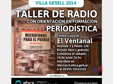 Afiche promocional del Taller