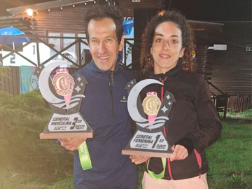 Alexia de la Iglesia y Roberto Benitez, primera y tercero en la general de San Clemente