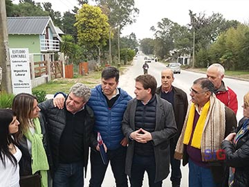 Luis Baldo junto al Sub Secretario Campbell recorrieron Circunvalacion 