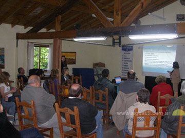 Una imgen de la charla taller ofrecida este sbado en Gesell