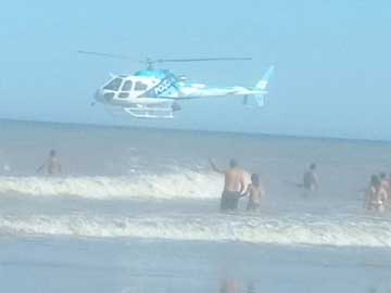 Ministro de vuelo bajo: la imgen es anterior al vuelo sobre la playa