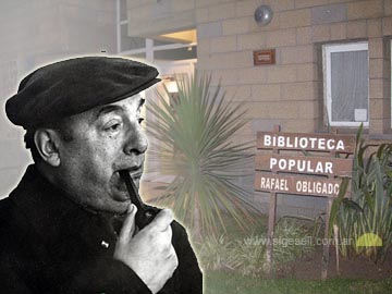 Pablo Neruda, un homenaje en la Biblioteca Popular Rafael Obligado