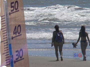 La playa, unico lugar en donde el calor no se nota....