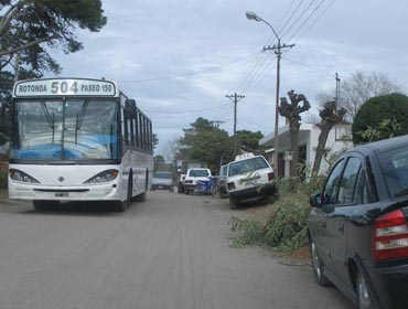 El Colectivo por la 5. Los dis de lluvia es imposible esperarlo sin empaparse