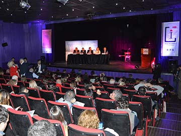 Una imgen de la apertura del Congreso en el Teatro Gesell Plaza