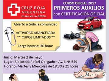 El curso oficial de primeros auxilios en Gesell