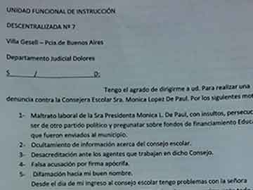 Desde Cambiemos denuncian a De Paul por falsa denuncia, maltrato y ocultamiento...