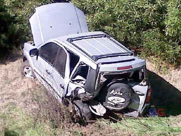 Asi qued la Eco Sport (foto gentileza El Mensajero de la Costa)