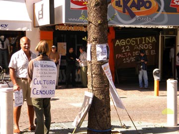 Una novedosa forma de protesta, en El Ventanal