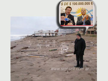 Erneta hoy en la playa. deber recurir otra vez a de Vido por fondos?