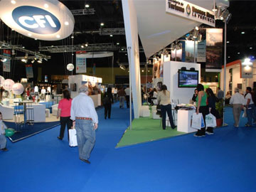 Una imgen del Stand de la secretara de Turismo de la Provincia, edicin 2008