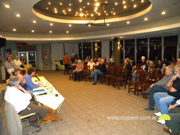 Una vista de la elegante sala de conferencias del Tequendama, en la noche del viernes