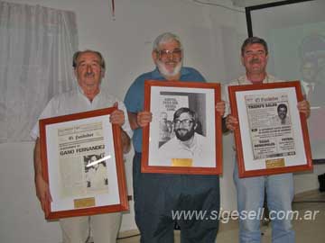 Fernandez, Allo y Baldo en la foto final    