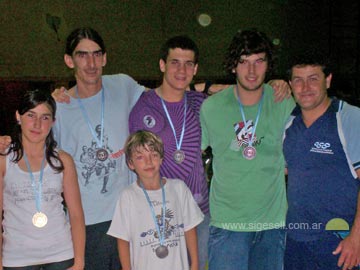 Foto de archivo: equipo Geselino Campeonato Nacional Lucha  2008 (Cenard)