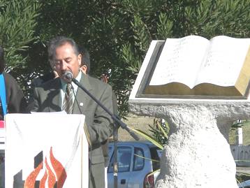 Pastor Daniel Macri: hizo un fuerte llamado al dialogo        