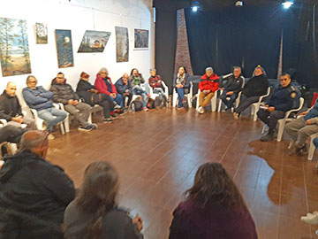 Concurrido Plenario de vecinos en la Casa de la Cultura de Mar Azul