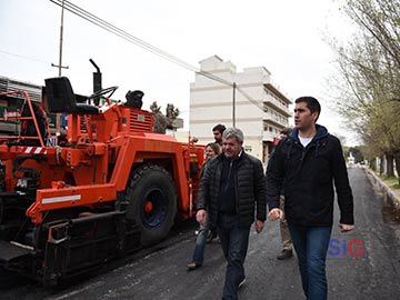 Mosca y Baldo inspeccionan el avance de las obras