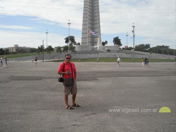 Juan Oviedo en la Plaza de la Revolucin