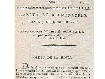 La primera Gazeta de Buenos Ayres..