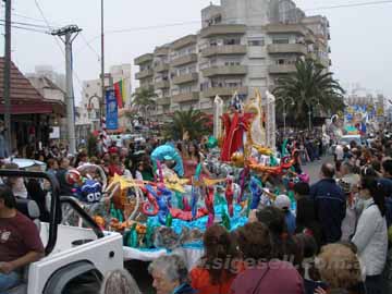 La alegora principal de la Carroza ganadora    