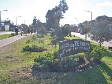 Una vista de la Plazoleta, ubicada en Boulevard entre 108 y 109    