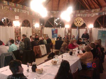 Un aspecto de la cena de fin de ao de los rotarios (foto Sebastian Pavan)