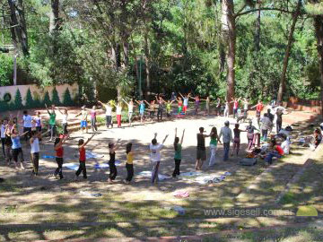 Habr talleres al aire libre, adems de muestras de las artes escenicas 