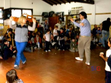 El jardn del Bottger festejo con una mateada familiar y bailes folclricos.