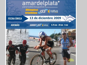 Las fotos son en Gesell... anuncian que el triathlon se nos fue