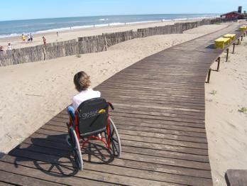 La Playa accesible de Gesell, modelos en un Congreso que abrir Scioli